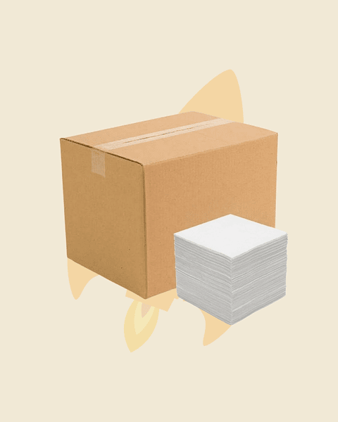 Servilleta cocktail blanca