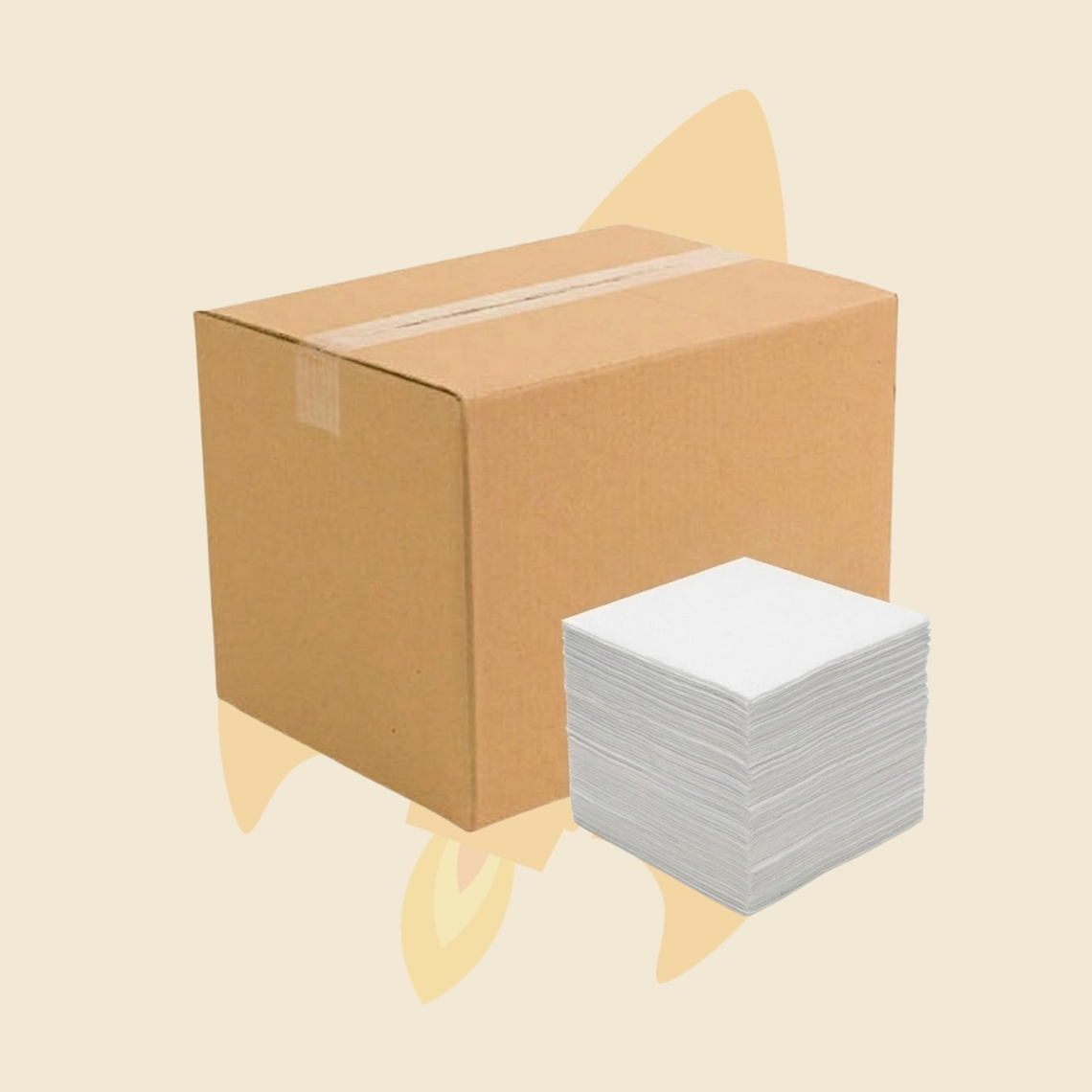 Servilleta cocktail blanca 1