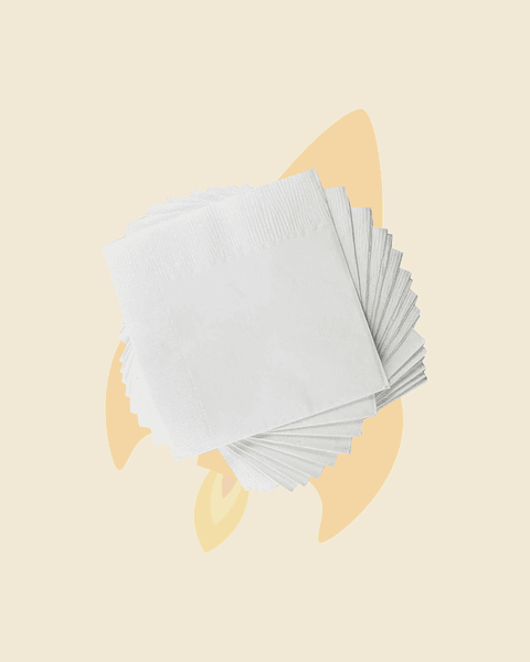 Servilleta paquete cocktail blanca