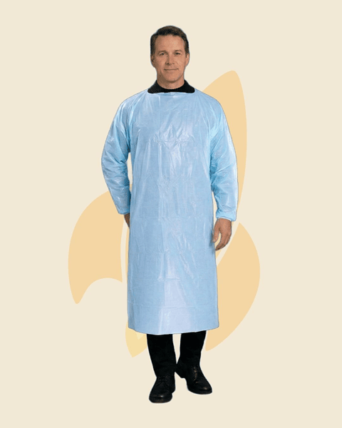 Pechera plástica con mangas