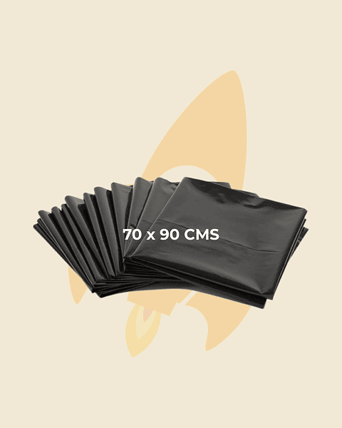 Bolsa de basura negra 70 x 90 carga pesada