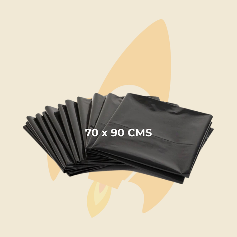 Bolsa de basura negra 70 x 90 carga pesada 1