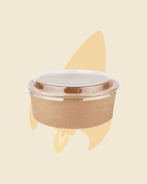 Contenedor Kraft c/tapa 40 Onzas 360 unidades