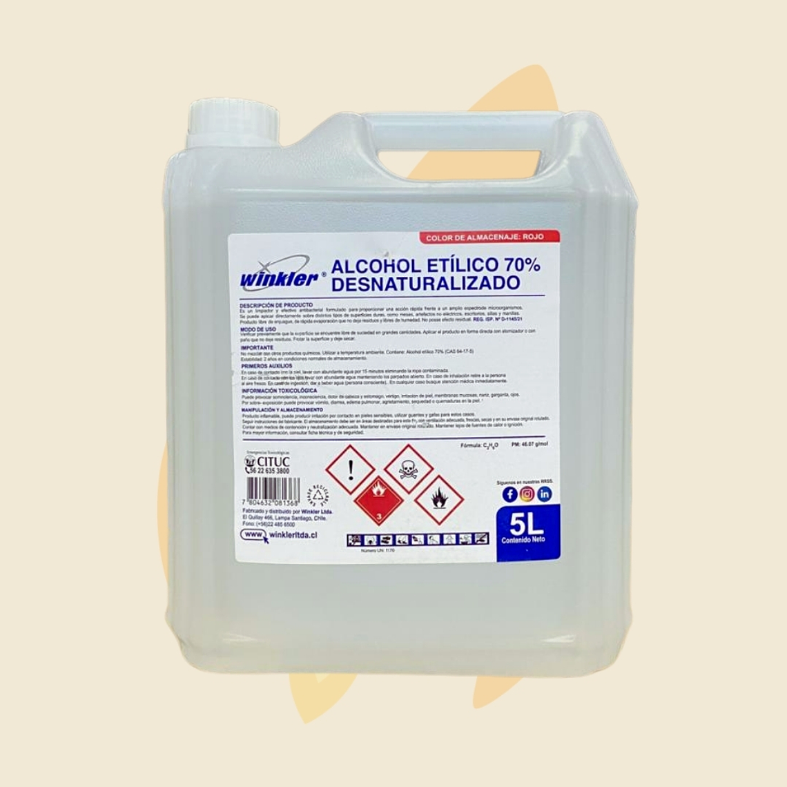 Alcohol desnaturalizado 70% 1