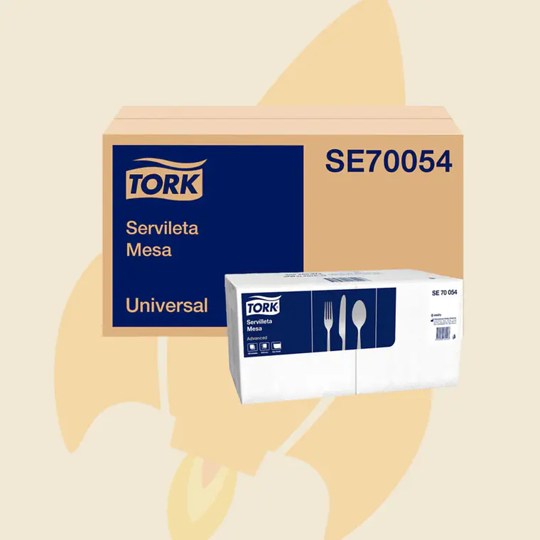 Servilleta Mesa Tork Blanca 30x30 2400 Unidades 1