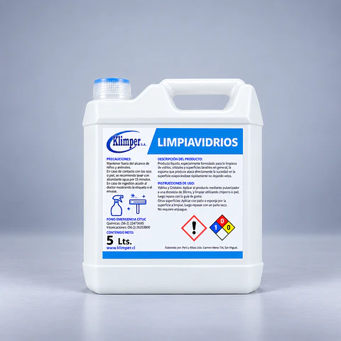 Limpia Vidrios Klimper 5 Litros