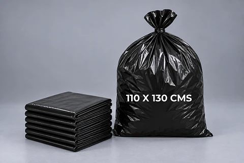 Bolsa Basura Negra 110 x 130 cm 60 Micrones Pack 10