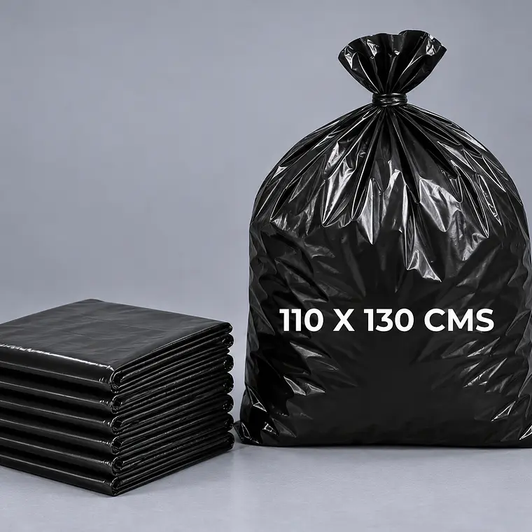 Bolsa Basura Negra 110 x 130 cm 60 Micrones Pack 10 1