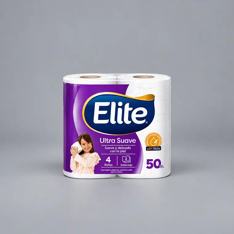 Papel Higiénico Elite 50 Metros Pack 4 Rollos 1