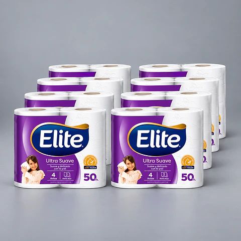 Papel Higiénico Elite 50 Metros Pack 32 rollos