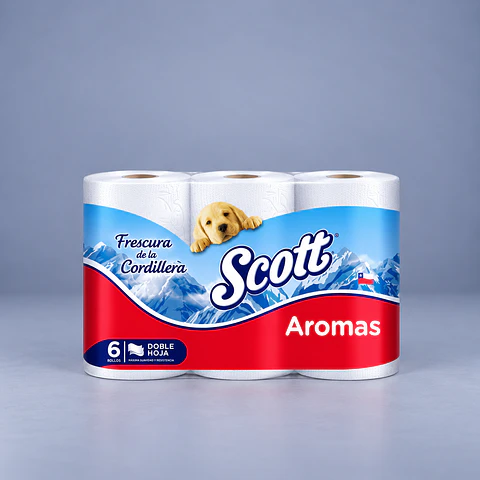 Papel Higiénico Scott 22 Metros Pack 6 Rollos