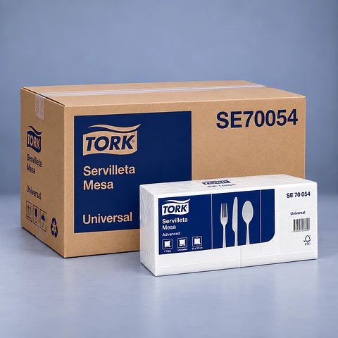 Servilleta Mesa Tork Blanca 30x30 2400 Unidades