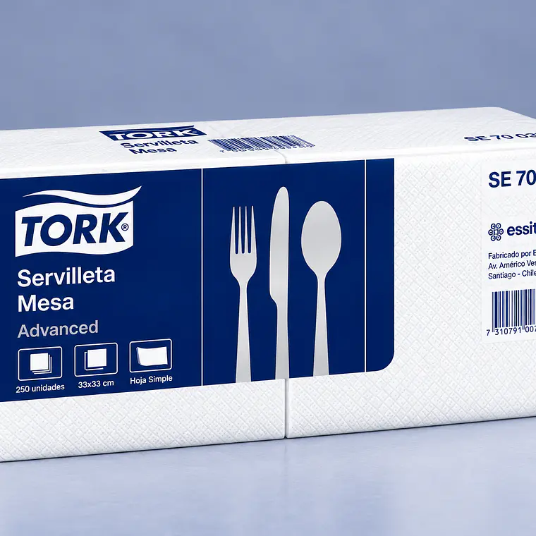 Servilleta Mesa Tork Blanca 30x30 Paquete 200 Unidades 1