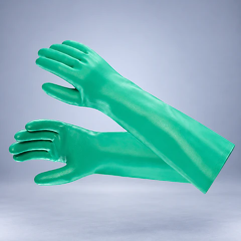 Guantes Nitrilo Largos 18" Calibre 22