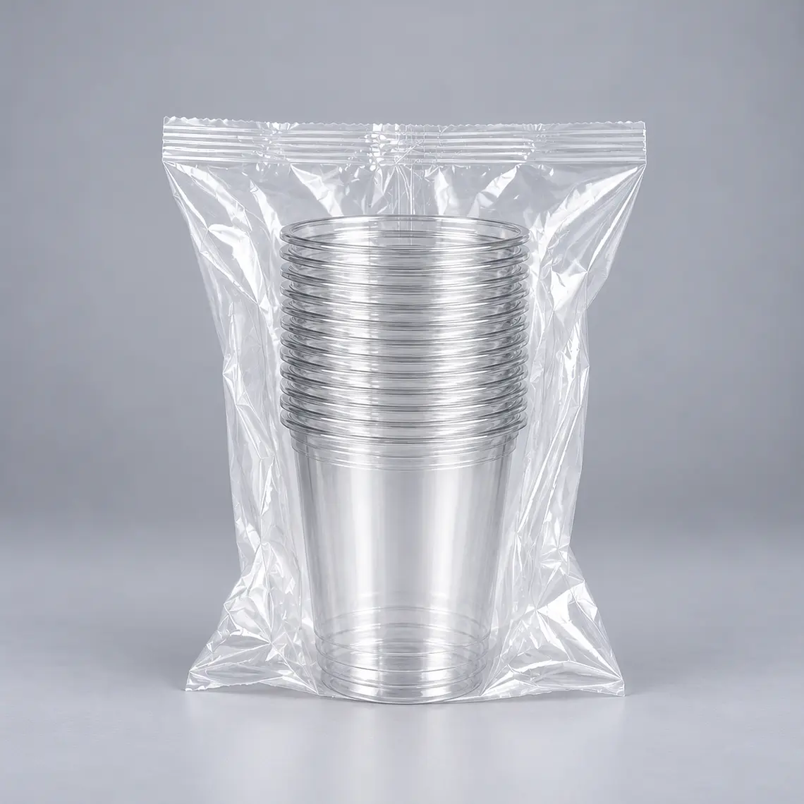Vaso Plástico Transparente 330 cc Paquete 50 Unidades 1
