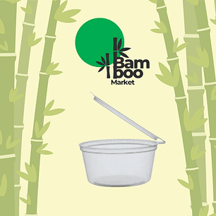 Pocillo Bisagra con Tapa 1.5 Onzas (50 Unidades)