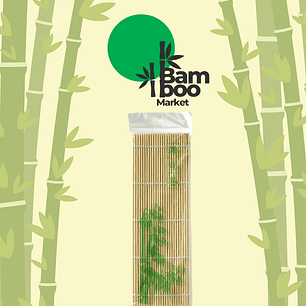 Esterilla de Bambu Redonda 24CM x 24CM 