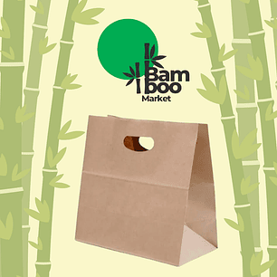 Bolsa Kraft Troquel 35x32x18