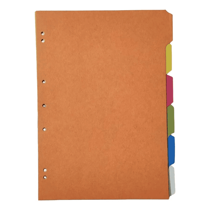 Separadores Oficio Halley 6div Cartón Opaco 25un- Archivador 2