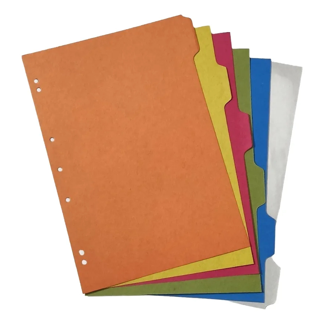 Separadores Oficio Halley 6div Cartón Opaco 25un- Archivador 3