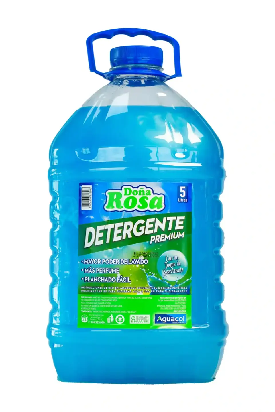 Detergente Premium con Suavizante Doña Rosa Celeste 5 Lt 1