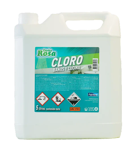 Cloro Hogar Aguacol 5 Lt