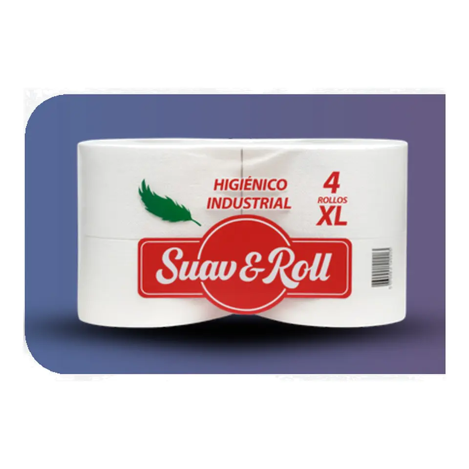Papel Higiénico Industrial 4 Rollos De 500 Metros C/u. 1