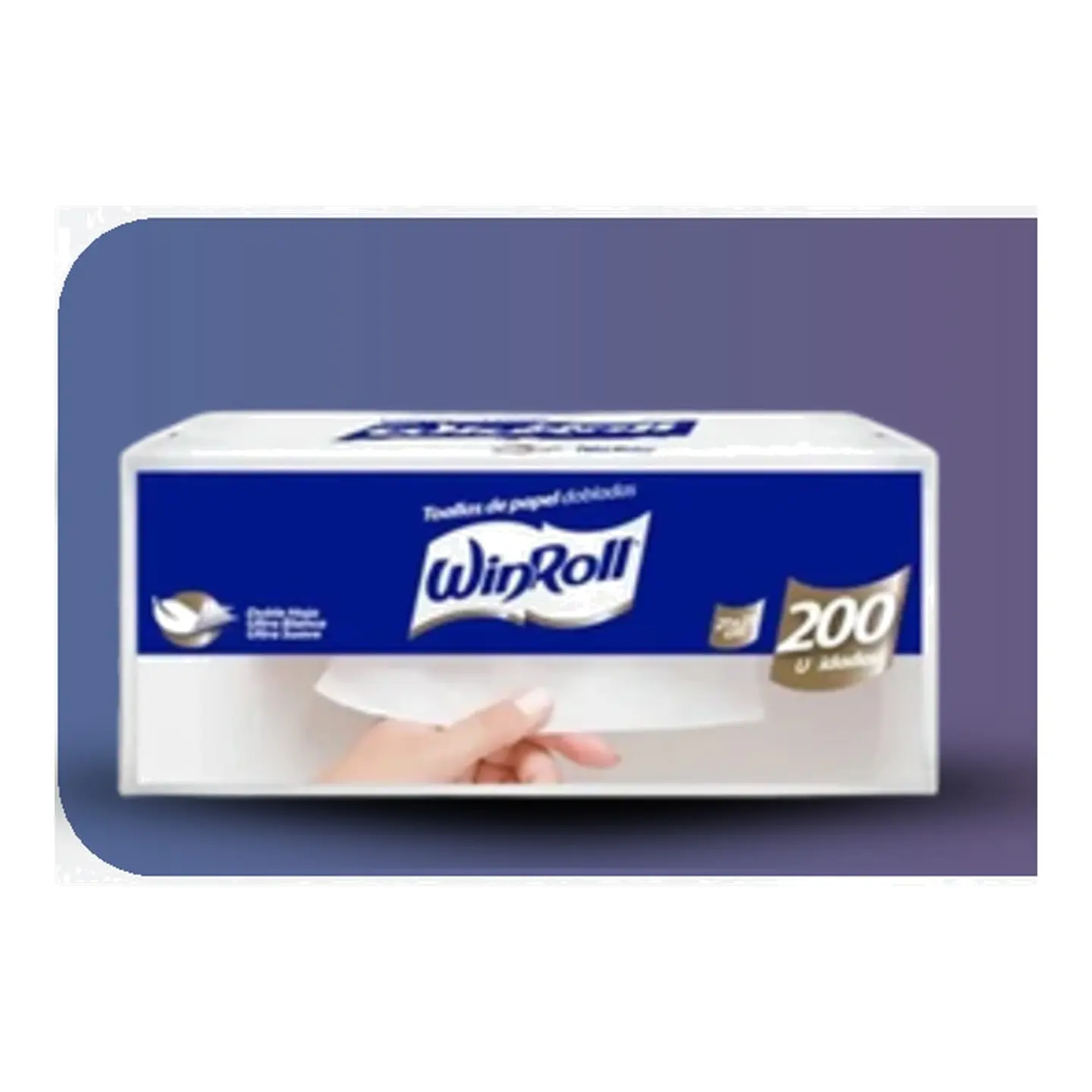 Toalla interfoliada hoja doble premium Winroll x 200 unidades 1