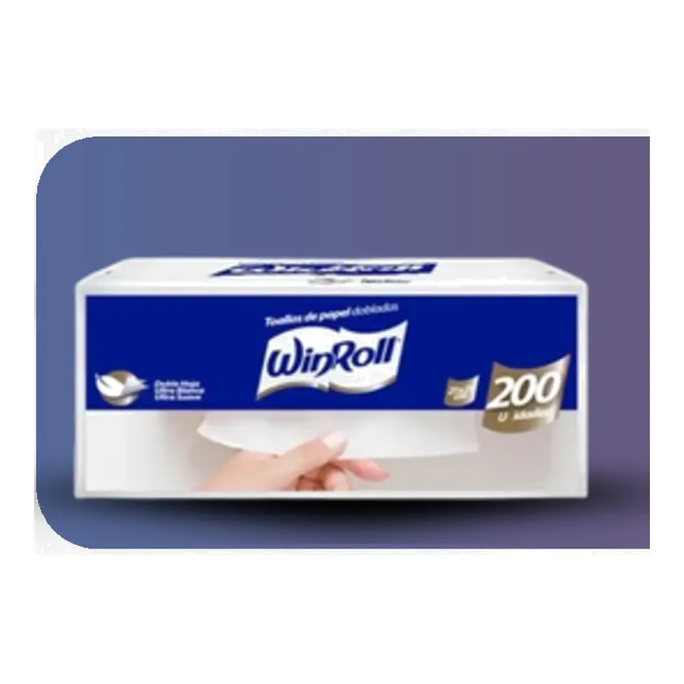 Toalla interfoliada hoja doble premium Winroll x 200 unidades 1