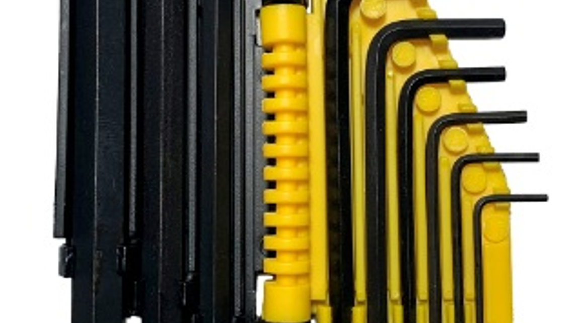 JUEGO DE 9 LLAVES HEXAGONALES MILIMÉTRICAS LARGAS  2