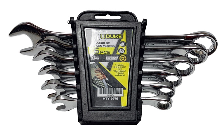 JUEGO DE 8 LLAVES COMBINADAS MILIMÉTRICAS 1