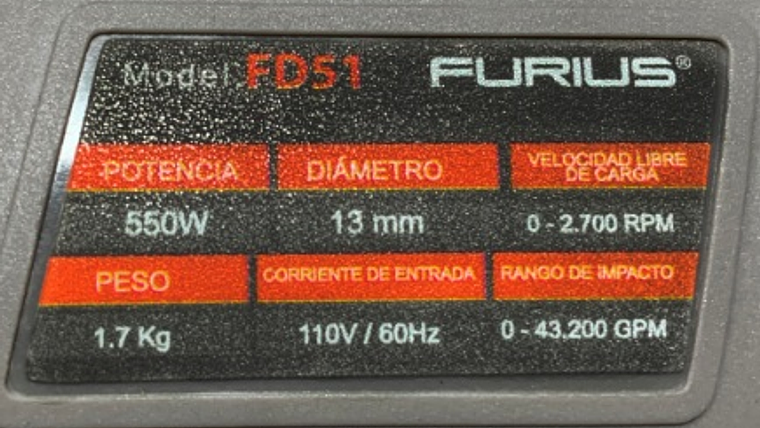 TALADRO 1/2 550 W PERCUTOR  2