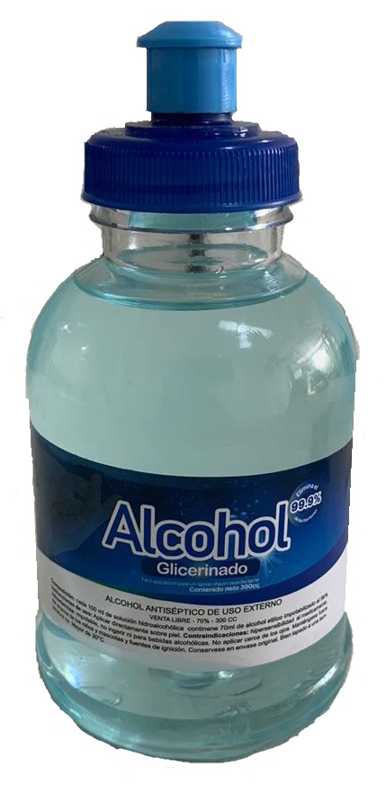 ALCOHOL GLICERINADO ANTIBACTERIAL 300CC 1