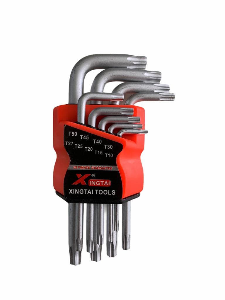 JUEGO DE 9 LLAVES TORX CORTAS  1