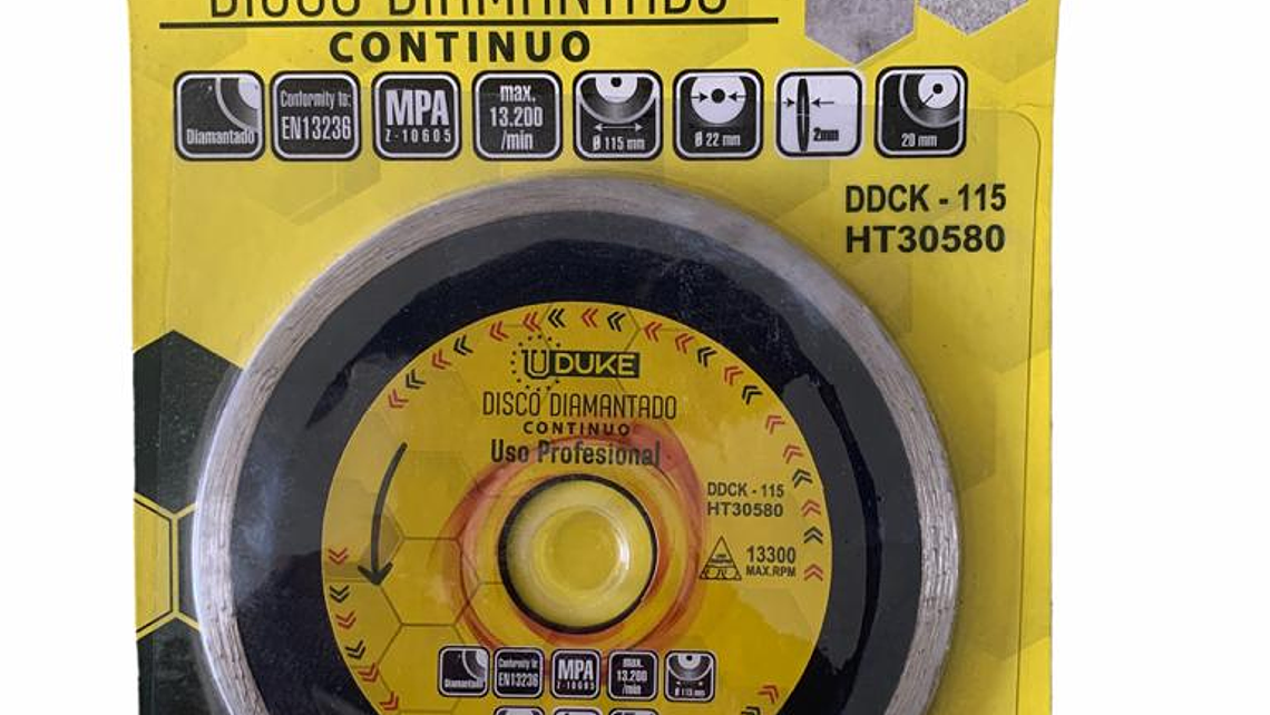 DISCO DIAMANTADO 4. 1/2 CONTINUO 1
