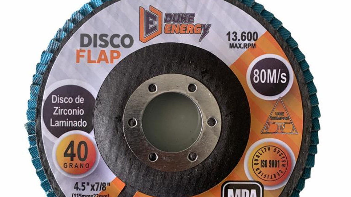 DISCO ABRASIVO FLAP 4. 1/2 G40  1