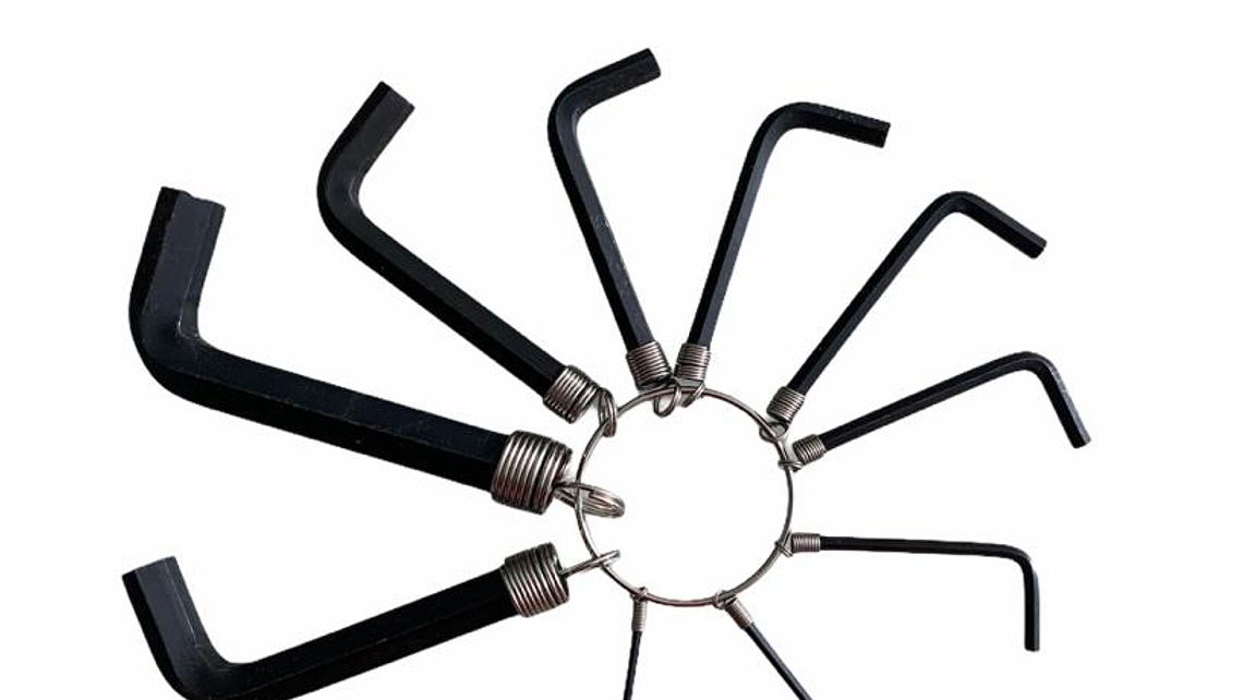 JUEGO DE LLAVES HEXAGONALES PULGADAS 1