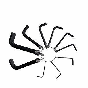 JUEGO DE LLAVES HEXAGONALES PULGADAS