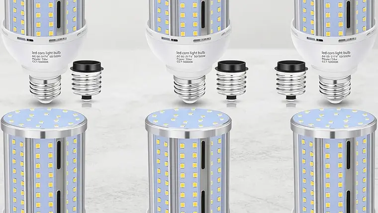 Paquete de 6 Bombillas LED Tipo Maíz XYCN 54W (Eq. 480W) | 6800 Lúmenes, 5000K Luz Fría, Base E26/E27 1