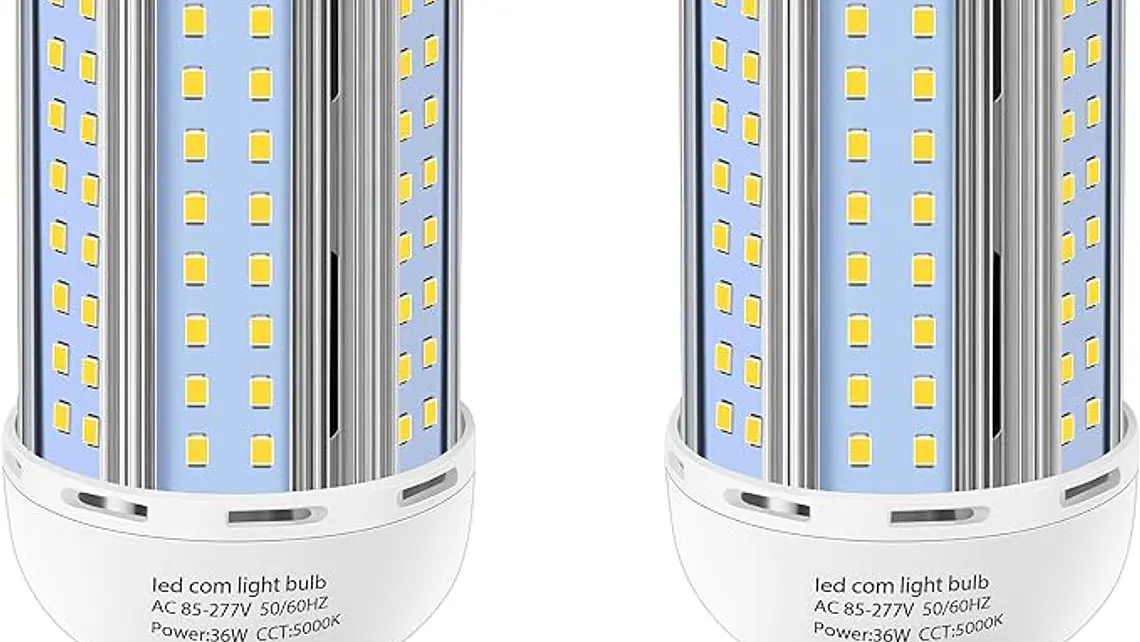 Bombilla LED Tipo Maíz 60W (Eq. 600W) | 6900 LM, Chips Epistar, Base Dual E26/E39 Mogul 1