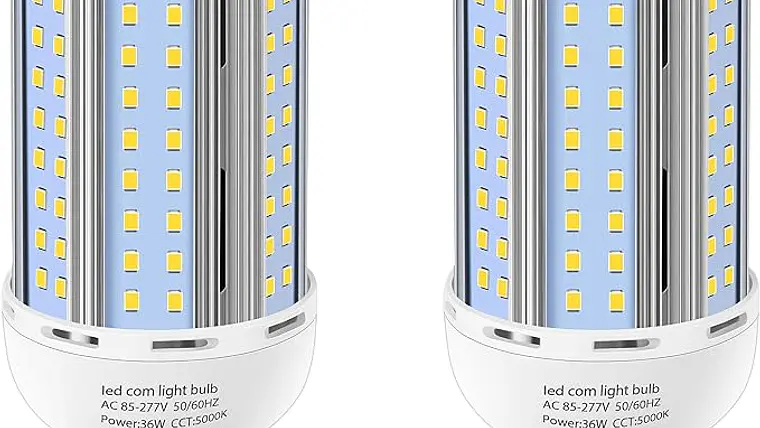 Bombilla LED Tipo Maíz 60W (Eq. 600W) | 6900 LM, Chips Epistar, Base Dual E26/E39 Mogul 1