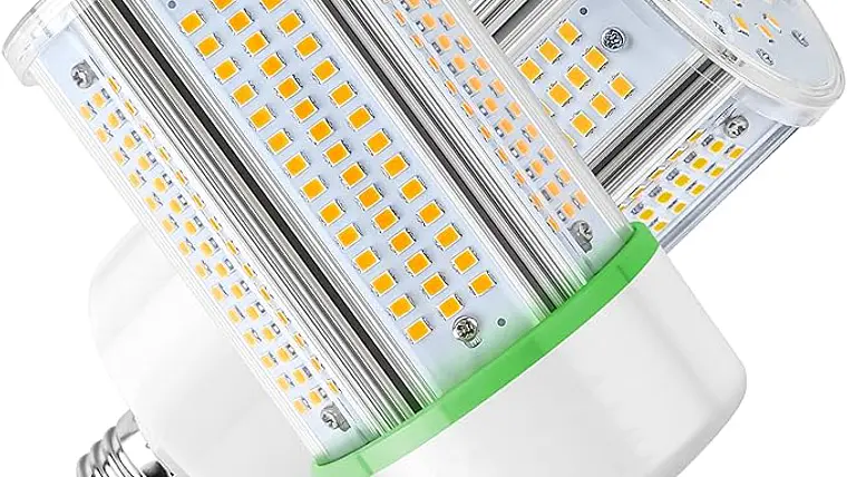 Paquete de 2 Bombillas LED Tipo Maíz GEPLAD 50W | 6000 LM, Diseño Compacto, Base E26, 5000K Luz Fría 1