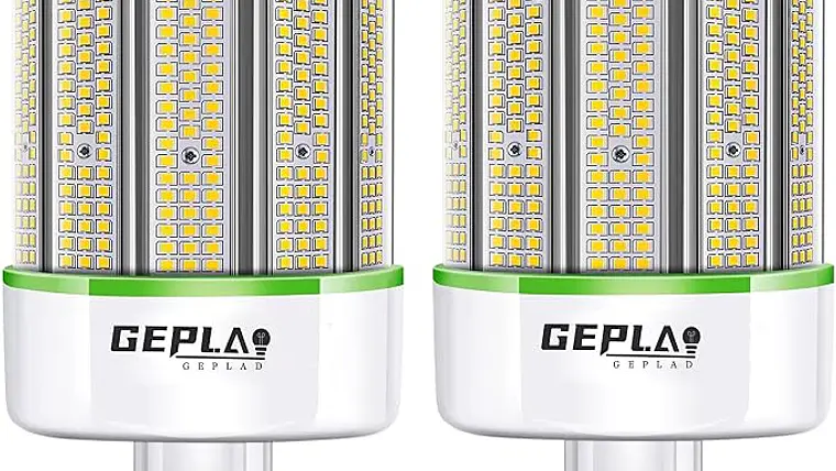 Paquete de 2 Bombillas LED Tipo Maíz GEPLAD 150W (Eq. 800W-1500W) | 23,700 LM, Base Mogul E39, 5000K Luz Fría 1
