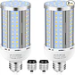 Paquete de 6 Bombillas LED Tipo Maíz XYCN 54W (Eq. 480W) | 6800 Lúmenes, 5000K Luz Fría, Base E26/E27 - Miniatura 6