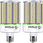 Paquete de 2 Bombillas LED Tipo Maíz GEPLAD 200W (Eq. 1000W) | 28,000 LM, Base Mogul E39, 5000K Luz Fría - Miniatura 3