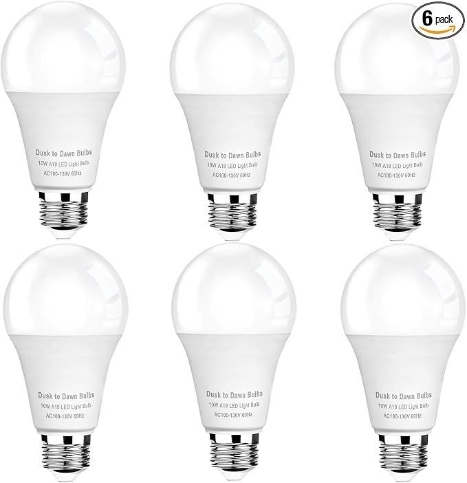 Paquete de 2 Bombillas LED Tipo Maíz GEPLAD 100W con Sensor Fotocelda | 14,000 LM, Atardecer al Amanecer, Base Dual E26/E39 2