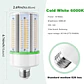 Paquete de 2 Bombillas LED Tipo Maíz GEPLAD 50W | 6000 LM, Diseño 50% Más Compacto, Base E26, 5000K Luz Fría - Miniatura 3