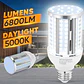 Paquete de 6 Bombillas LED Tipo Maíz XYCN 54W (Eq. 480W) | 6800 Lúmenes, 5000K Luz Fría, Base E26/E27 - Miniatura 2