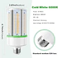 Paquete de 2 Bombillas LED Tipo Maíz GEPLAD 50W | 6000 LM, Diseño 50% Más Compacto, Base E26, 5000K Luz Fría - Miniatura 2
