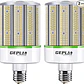 Paquete de 2 Bombillas LED Tipo Maíz GEPLAD 50W | 6000 LM, Diseño 50% Más Compacto, Base E26, 5000K Luz Fría - Miniatura 3